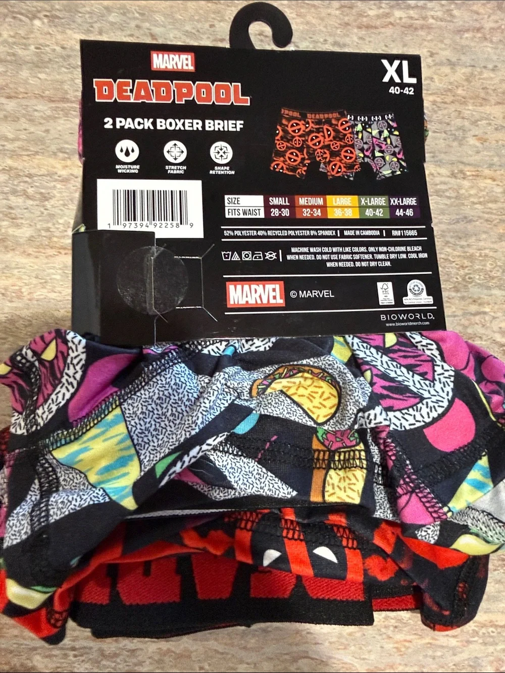 Marvel Deadpool 2-Pack Boxer Briefs